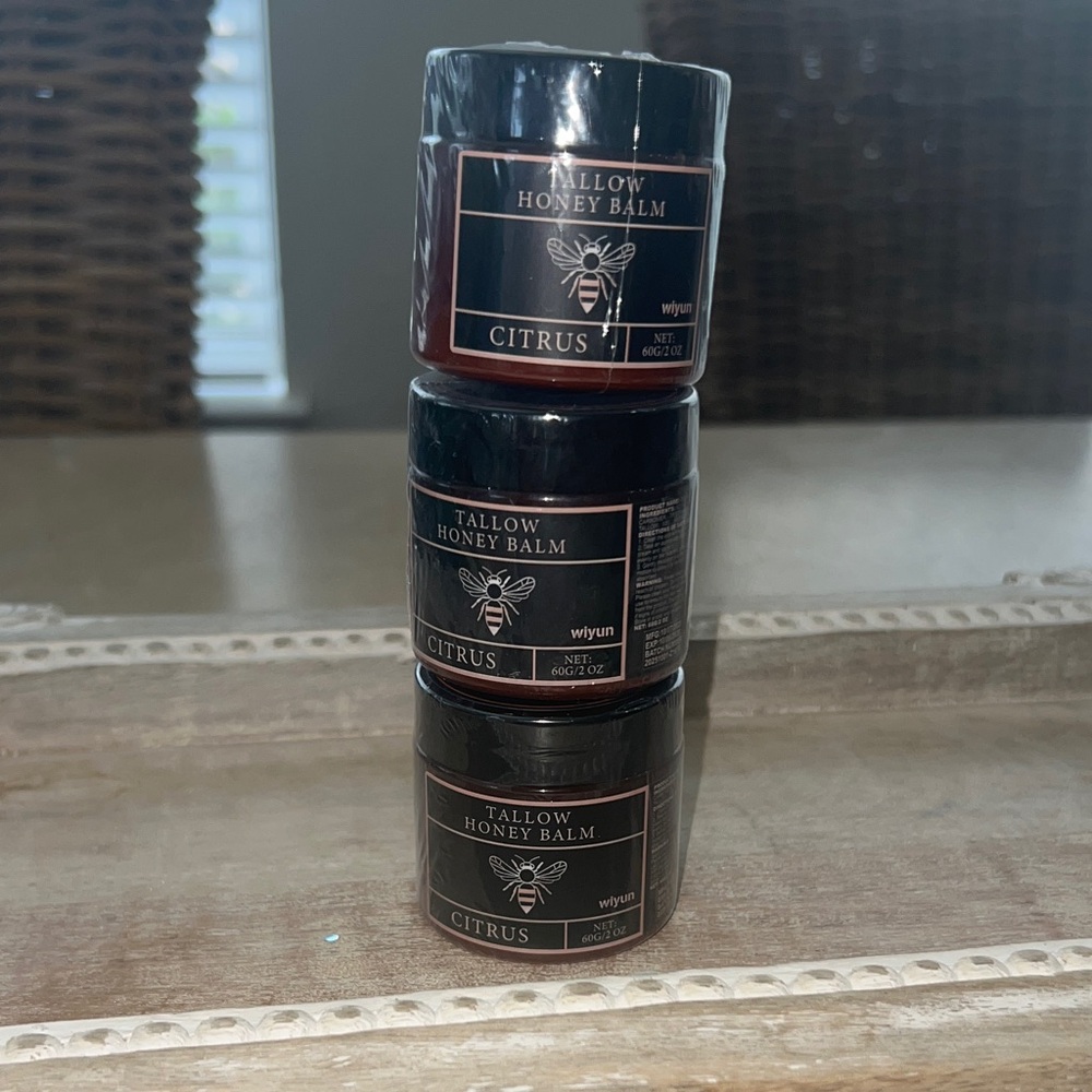Tallow Honey Balm - 3 sealed new 2 ozs ea citrus